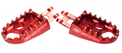 CRF250X'04-17 Scar Racing Evolution Footpegs Red